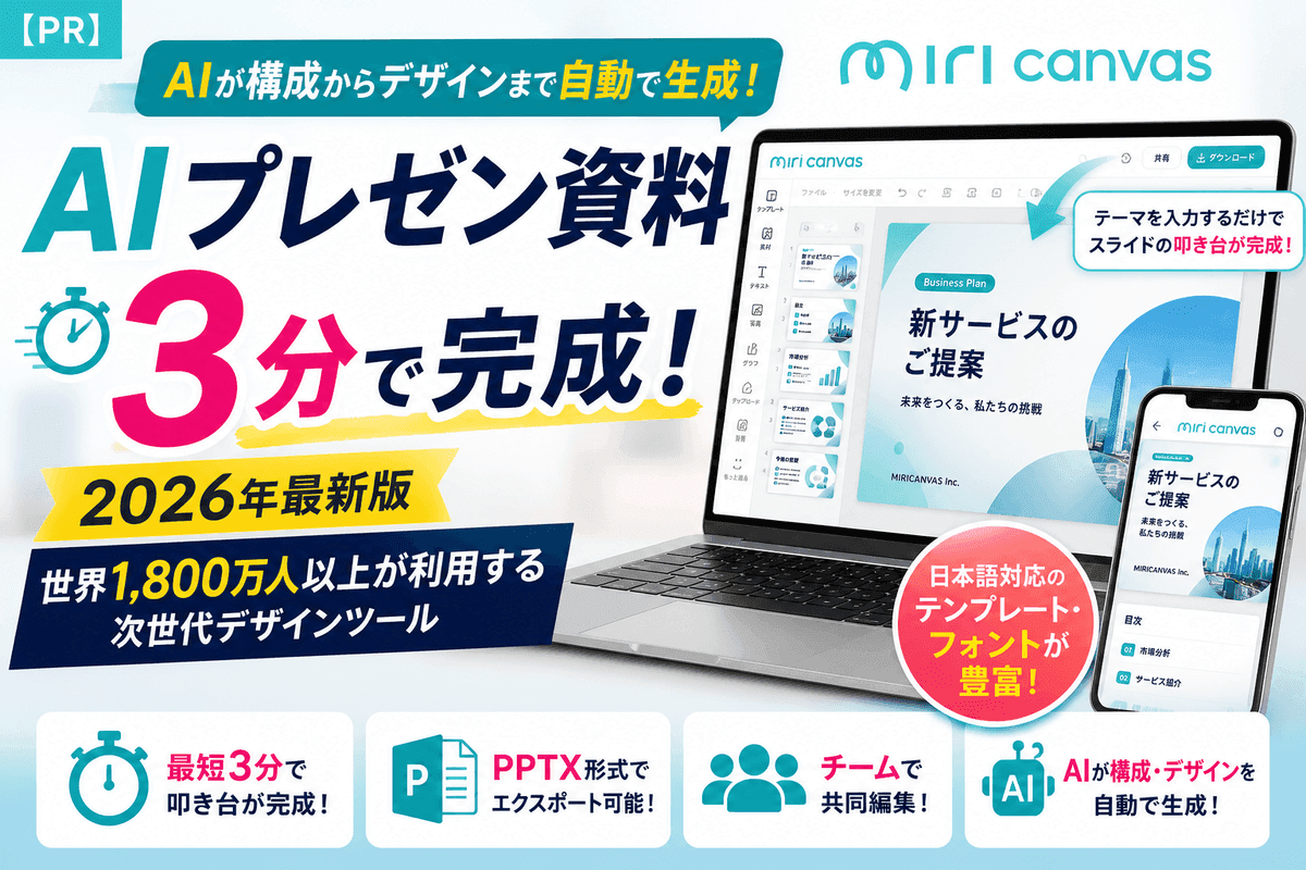 【PR】How to Create an AI Presentation in 3 Minutes — Complete MiriCanvas Guide (2026)