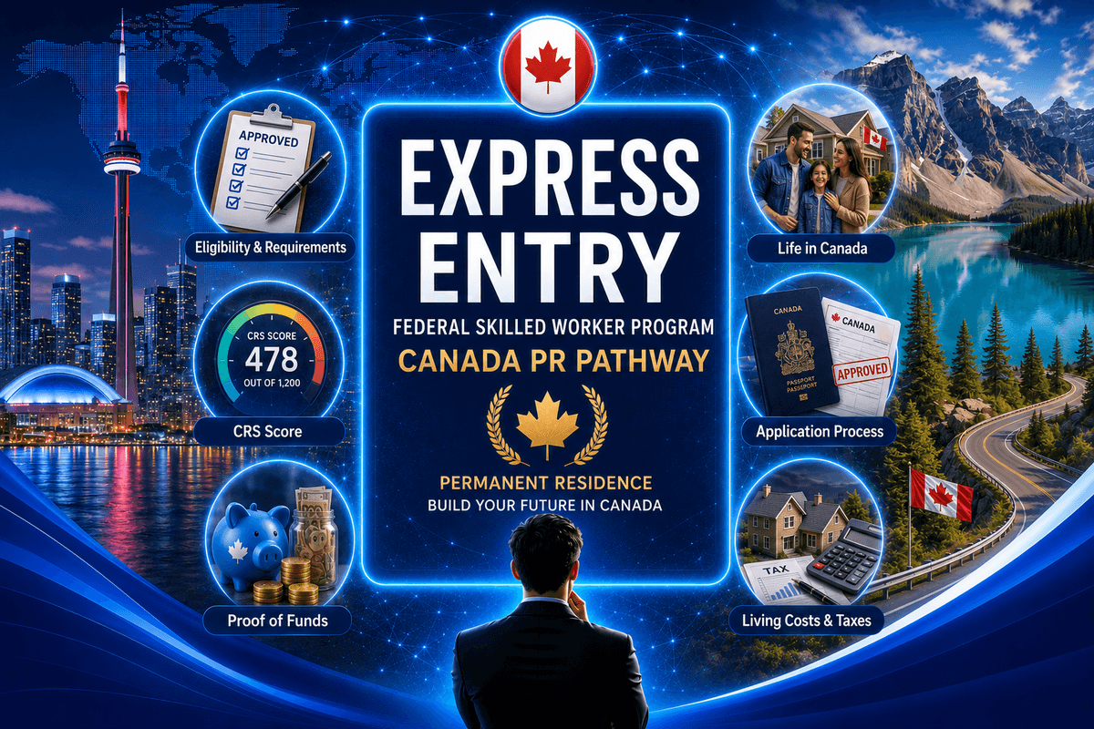 Canada Express Entry (Federal Skilled Worker Program) 2026 Complete Guide | Requirements, Fees & Application Process